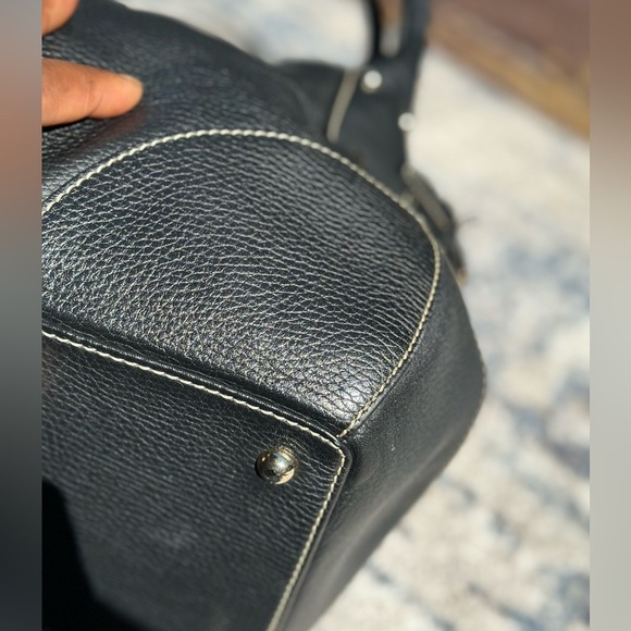 Dooney & Bourke Black Logo Lock Leather Bag - Picture 15 of 15